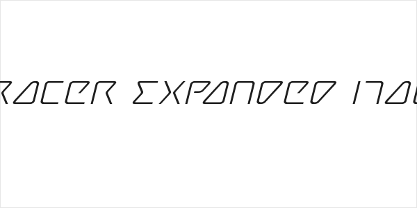 Tracer Expanded Italic Logo
