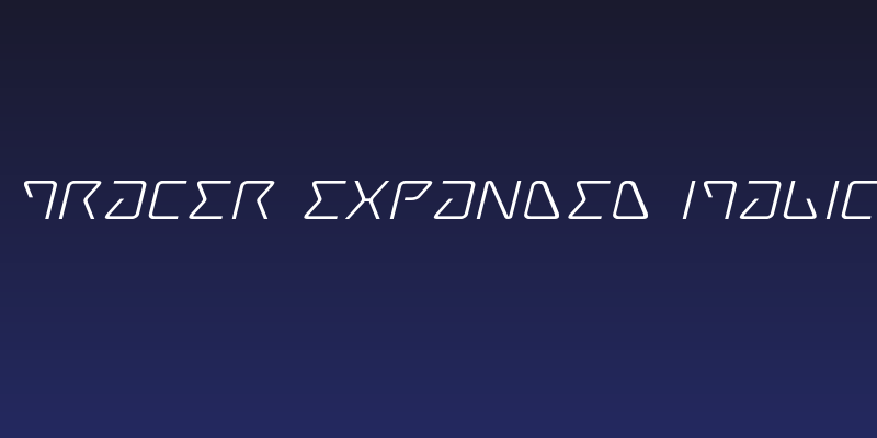 Tracer Expanded Italic Social Header