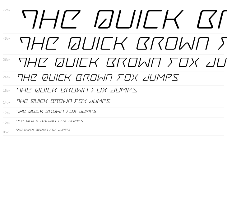 Tracer Expanded Italic Waterfall