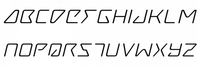 Tracer Expanded Italic Fonte MINÚSCULAS