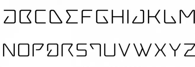 Tracer Expanded Schriftart Groß