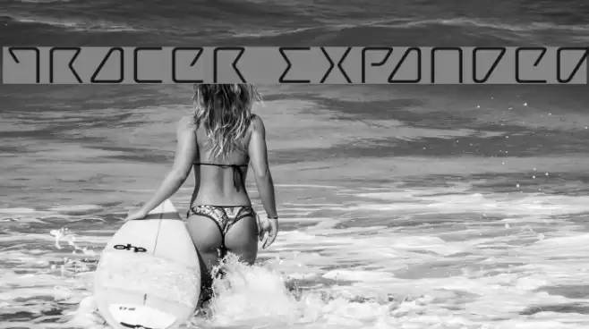 Tracer Expanded Font examples