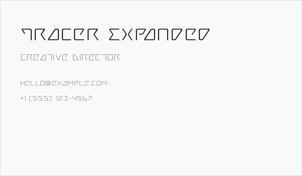 Tracer Expanded Business Card