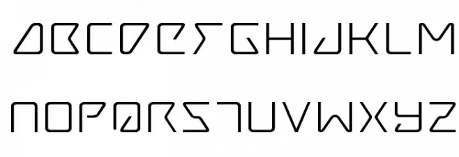 Tracer Expanded Font Litere mici