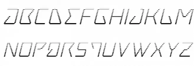 Tracer Gradient Italic Polices MAJUSCULES