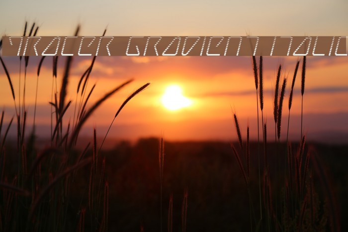 Tracer Gradient Italic Font examples