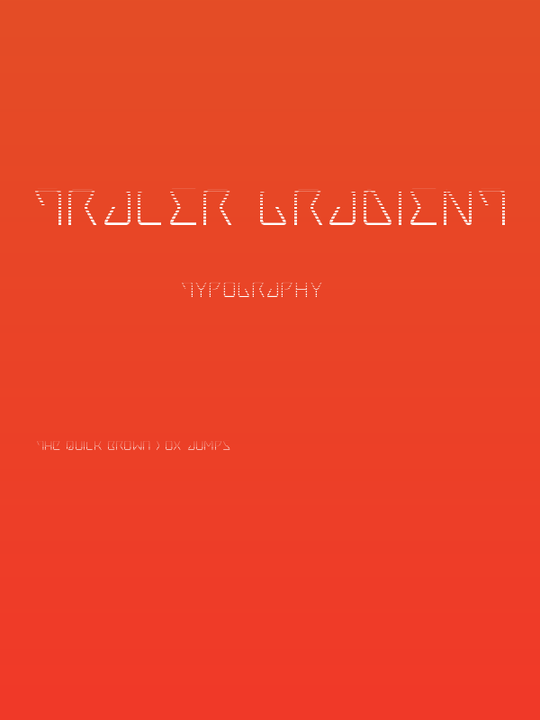 Tracer Gradient Poster