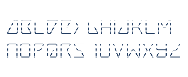 Tracer Gradient Lowercase