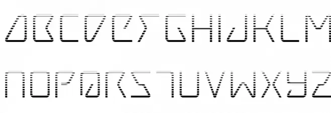 Tracer Gradient Schriftart Kleinbuchstaben