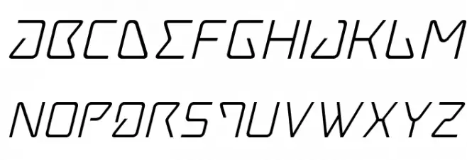 Tracer Italic خط أحرف كبيرة