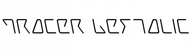 Tracer Leftalic  フリーフォントのダウンロード