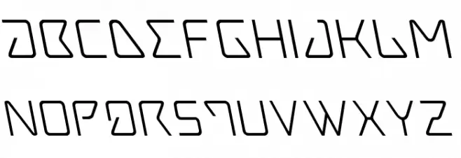 Tracer Leftalic Schriftart Groß