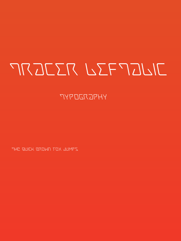 Tracer Leftalic Poster