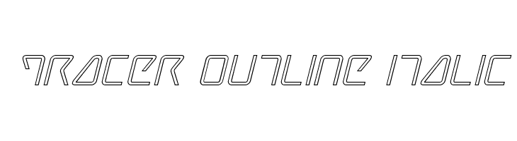 Tracer Outline Italic  Descarca Fonturi Gratis