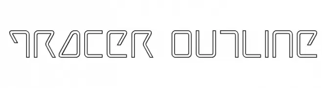 Tracer Outline  Скачать бесплатные шрифты