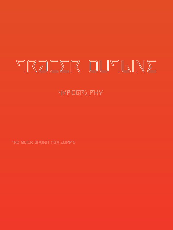 Tracer Outline Poster