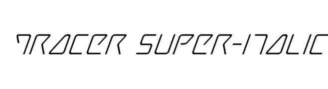Tracer Super-Italic  フリーフォントのダウンロード