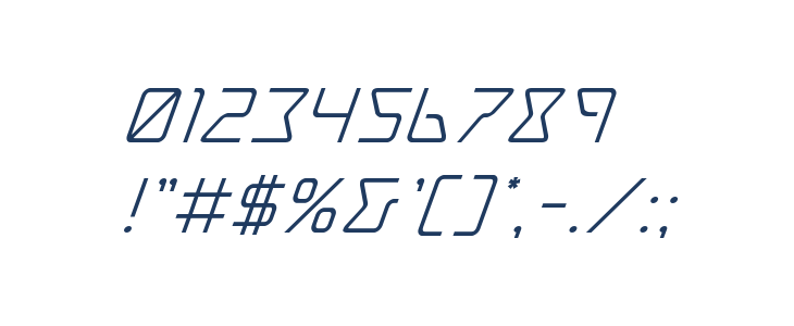 Tracer Super-Italic Other Characters