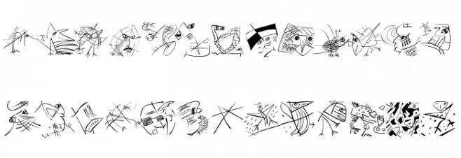TracesOfKandinsky फ़ॉन्ट अपरकेस