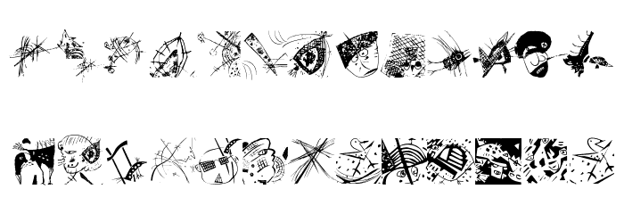 TracesOfKandinsky Font LOWERCASE