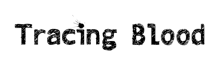 Tracing Blood  font caratteri gratis