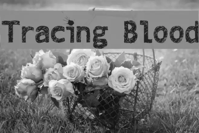 Tracing Blood Font examples