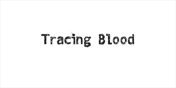 Tracing Blood Logo