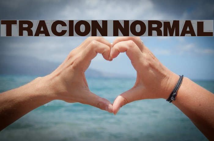 Tracion Normal Font examples