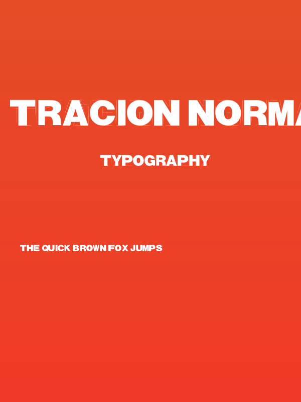 Tracion Normal Poster