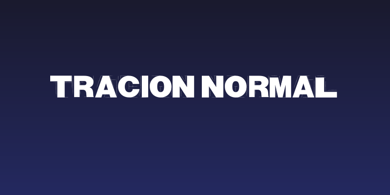 Tracion Normal Social Header