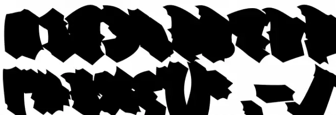 Track Junk Extrude Extrude Schriftart Anderer Schreiben