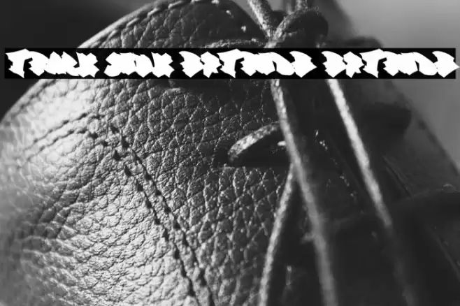 Track Junk Extrude Extrude Schriftart examples