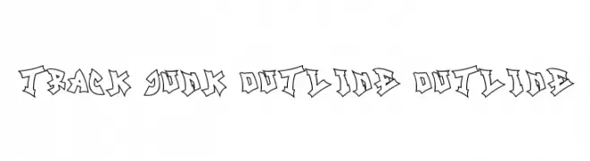 Track Junk Outline Outline フォント