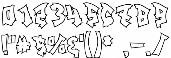 Track Junk Outline Outline フォント その他の文字