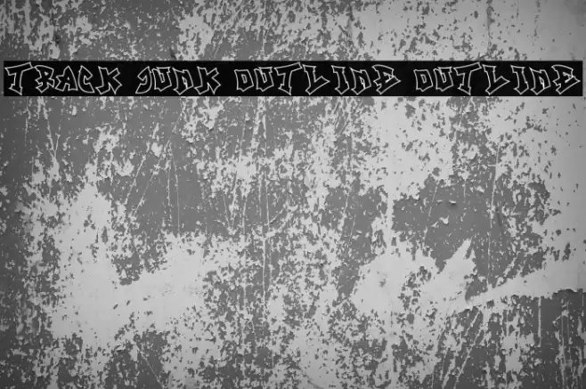 Track Junk Outline Outline フォント examples