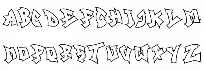 Track Junk Outline Outline フォント 小文字