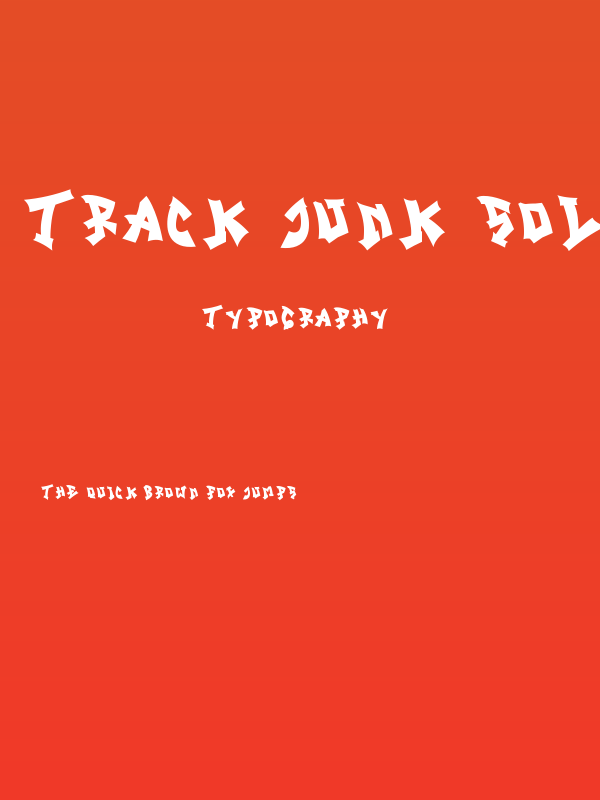 Track Junk Solid Poster