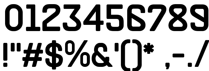 Track Font OTHER CHARS