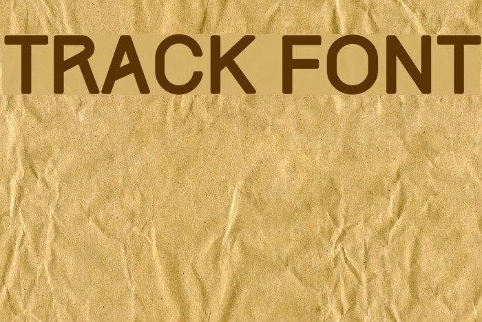 Track Font examples