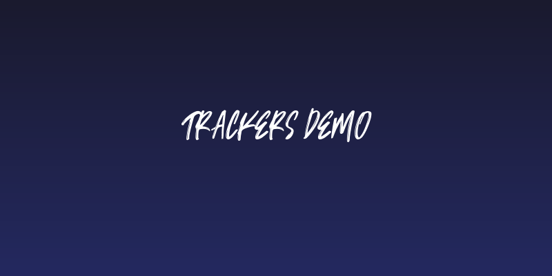 Trackers demo Social Header