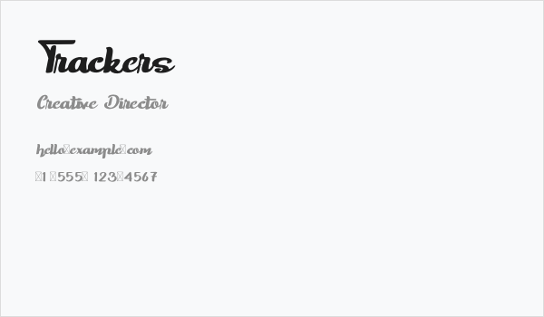 Trackers Business Card