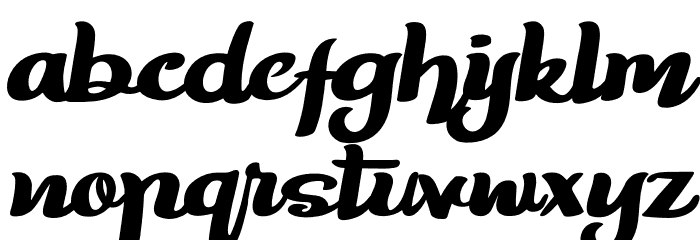 Trackers Font LOWERCASE