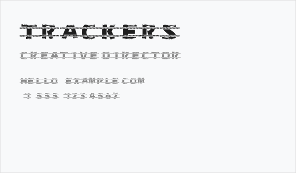 Trackers Business Card