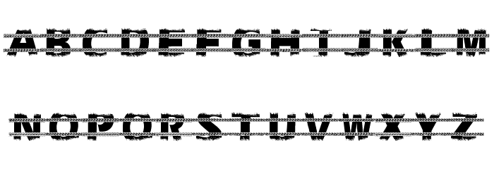 Trackers Font LOWERCASE
