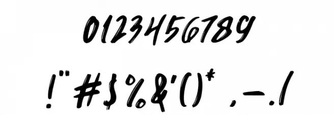 Trackersdemo Font OTHER CHARS