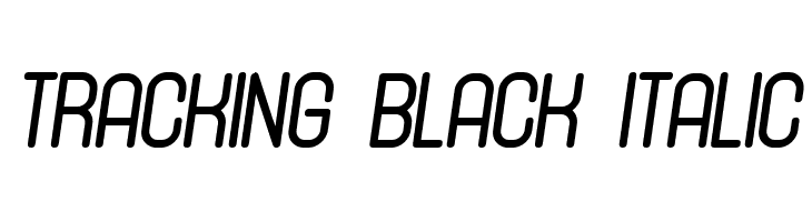 Tracking Black Italic  Frei Schriftart Herunterladen