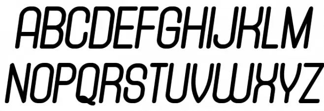 Tracking Black Italic Schriftart Groß