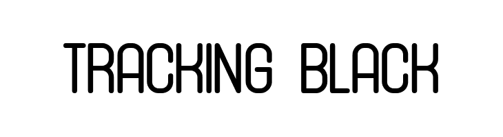 Tracking Black  Скачать бесплатные шрифты