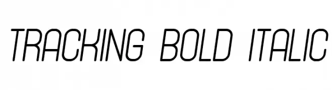 Tracking Bold Italic  baixar fontes gratis