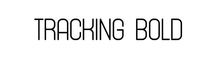 Tracking Bold  font caratteri gratis